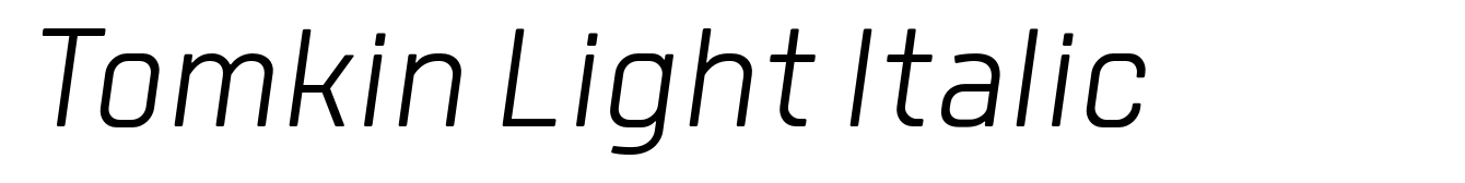 Tomkin Light Italic